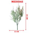Ver imagem 6 de 6 Ramos Planta Lavanda Artificial Branca com 35 Folhas 40cm