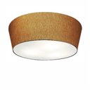Ver imagem 1 de Plafon Cone Vivare Md-3004 Cúpula em Tecido 15/50x40cm - Bivolt - Palha - Bivolt
