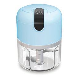 Processador Portátil de Alimentos Azul 280ml Usb 3 Lâminas - 1