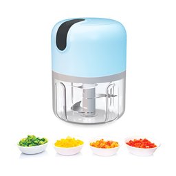Processador Portátil de Alimentos Azul 280ml Usb 3 Lâminas - 2