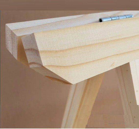 Cavalete Para apoio balcão suporte de mesa, madeira pinus Technox - 4