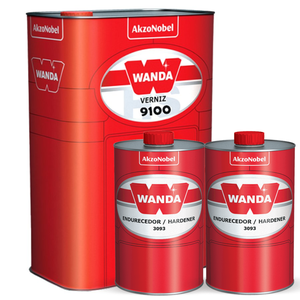 Kit Verniz Hs Pu 2:1 9100 4l + Catalisador 3093 2l Wanda