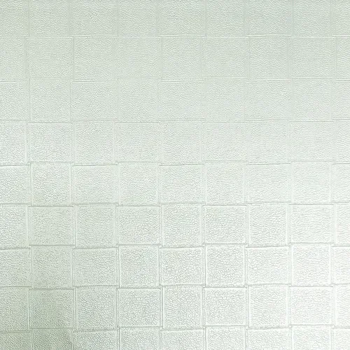 Papel de Parede Quadriculado Prata com Brilho Metálico Sofisticado - Coleção Vip 1065 - 1