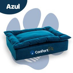 Cama Pequena Confort Pet Sonos com Pillow Removível - Azul - 2