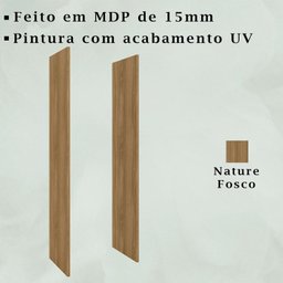 Kit 2 Reguas Lateral em MDP 15mm 203x49 cm 0500 Nature PLLA - 3