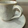 Jogo 4 Xícaras de Café Bio Latte 120ml com Pires Cerâmica Stoneware Porto Brasil Mesa Posta - 6