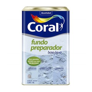 Fundo Preparador para Paredes Base Água Incolor 18 Litros Coral