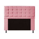 Ver imagem 2 de Kit Cabeceira + Calçadeira Baú Copenhague King Size 195cm Suede - Renascer Decor:Rosa
