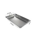 Ver imagem 2 de Cuba Gastronômica de Inox GN 1/1 de 65 mm com Alça FrigoPro