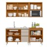 Conjunto Compacto Cozinha 4 Módulos Nature Off White Darca Shop Jm - 3