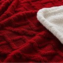 Ver imagem 4 de Cobertor Manta Santiago Casal 190x210cm Microfibra Dupla Face Vermelho Clara Luz Decora