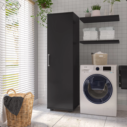 Multiuso Sapateira Lavanderia Armario Cozinha Stellinha Sofi Preto - 4 Multiuso Sapateira Lavanderia Armario Cozinha Stellinha Sofi Preto - 4