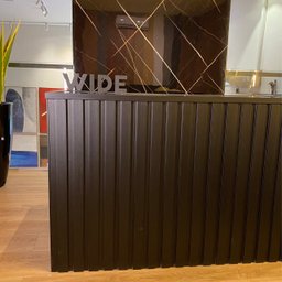 Kit 10 Painel Ripado Wpc Interno Wide Cor: Preto 2,90m X 16cm (0,46m²) Woopo - 4