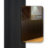 Kit 10 Painel Ripado Wpc Interno Wide Cor: Preto 2,90m X 16cm (0,46m²) Woopo - 2
