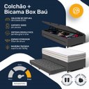 Ver imagem 6 de Cama Box Baú com Colchão de Espuma D33 Double Face Territory Hellen + Auxiliar Solteiro 88cm