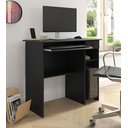 Ver imagem 1 de Mesa para Computador Dubai 1 Gaveta 1 Nicho Cor Preto - Comprar Móveis em Casa