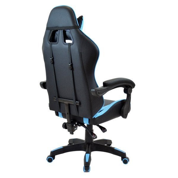 Cadeira Gamer Reclinável Giratória Modelo Comfort Racer X Comfort Azul Claro - 4