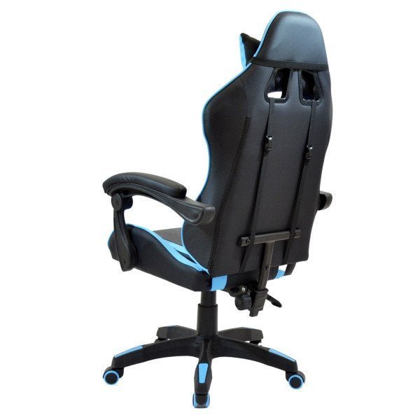 Cadeira Gamer Reclinável Giratória Modelo Comfort Racer X Comfort Azul Claro - 6