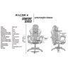 Cadeira Gamer Reclinável Giratória Modelo Comfort Racer X Comfort Azul Claro - 9