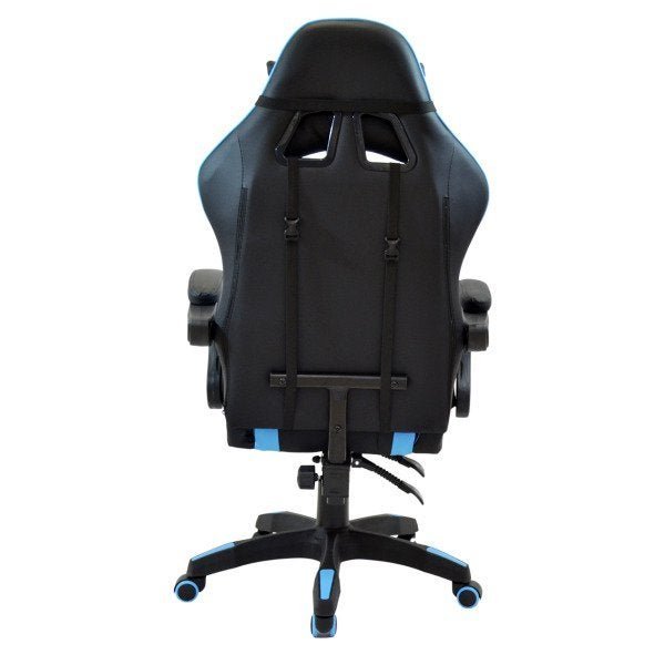 Cadeira Gamer Reclinável Giratória Modelo Comfort Racer X Comfort Azul Claro - 5