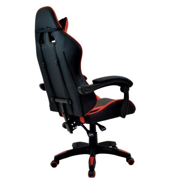 Cadeira Gamer de Escritório Reclinável Giratória Modelo Comfort Racer X Vermelha - 4