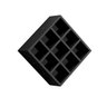 Kit 2 Nicho Decorativo Porta Toalha com 9 Nichos Multiuso Requinte:preto - 5