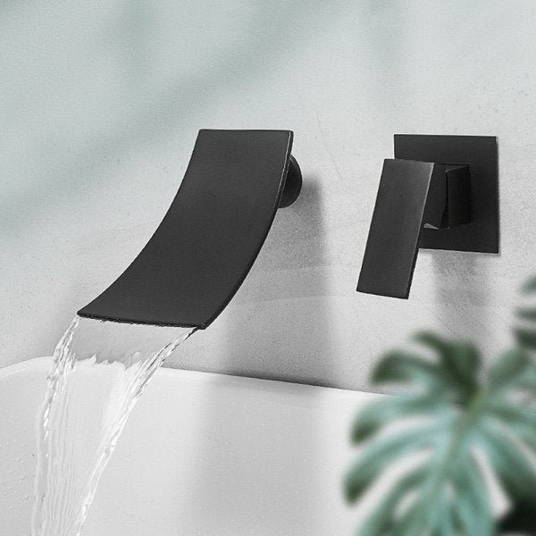 Torneira Cascata de Parede Monocomando Black Matte - 2