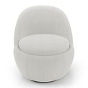 Ver imagem 6 de Poltrona Orgânica Living Memphis Base Giratória Bouclê Off White - Abmaza