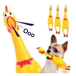 Galinha Frango Mordedor Pet Grande Com Apito - 1
