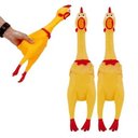 Ver imagem 2 de Galinha Frango Mordedor Pet Grande Com Apito