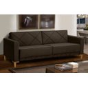 Ver imagem 1 de Sofá + Living 2,05M 3 Lugares Tucson Marrom Rec Estofádos