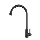 Ver imagem 1 de Torneira Cozinha Inox Giratória Mesa Longa Preto Nox02b Doan