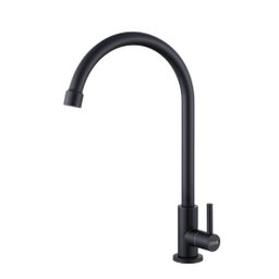 Torneira Cozinha Inox Giratória Mesa Longa Preto NOX02B Doan - 1