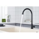 Ver imagem 3 de Torneira Cozinha Inox Giratória Mesa Longa Preto Nox02b Doan