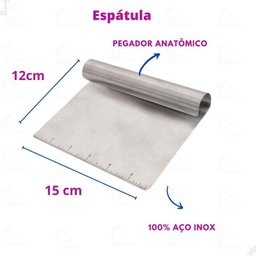 Kit Chef Espátula Inox e Amassador Espremedor de Batatas Rita Lobo - 3