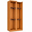 Ver imagem 1 de Módulo de Canto Reto Dallas 1 Porta 2 Prateleiras MDP 106,5cm Cinamomo Benetil
