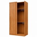 Ver imagem 4 de Módulo de Canto Reto Dallas 1 Porta 2 Prateleiras MDP 106,5cm Cinamomo Benetil