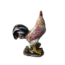 Ver imagem 1 de Escultura de Galo em Resina Decorativa - Peça Artesanal Colorida