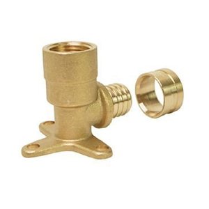 Cotovelo Base Fixa Curto 3 Abas 16X1/2" Pex, Emmeti