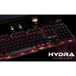 Teclado Gamer Vx Hydra Led Vermelho 107 Teclas+12 Multimidia - 2