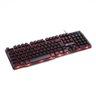 Teclado Gamer Vx Hydra Led Vermelho 107 Teclas+12 Multimidia - 1