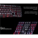 Ver imagem 4 de Teclado Gamer Vx Hydra Led Vermelho 107 Teclas+12 Multimidia