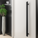 Ver imagem 3 de Puxador para Portas Preto Fosco em Aço Inox Perseu Grego Metal 50cm