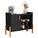 Ver imagem 1 de Aparador Luxor Preto - Vrk Comercio On-Line