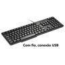 Kit Office 8 - Teclado e Mouse com Fio USB Multilaser + Apoio P/Teclado(Keypad) - 3
