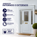 Ver imagem 2 de Tinta Esmalte Premium Brilhante Base Água Cor Branco Gelo 225ml Baixo Odor Secagem Rápida Durín