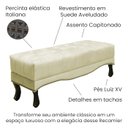 Ver imagem 3 de Puff Recamier Retro Vic 160cm Suede 1100 Ezz