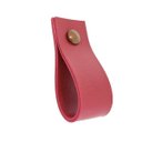 Ver imagem 1 de 03 Puxadores Doko Parafuso - Textura de Couro Vermelho:Marrom