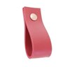 03 Puxadores Doko Parafuso - Textura de Couro Vermelho:Rose Gold - 1
