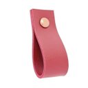 Ver imagem 1 de 03 Puxadores Doko Parafuso - Textura de Couro Vermelho:Cobre